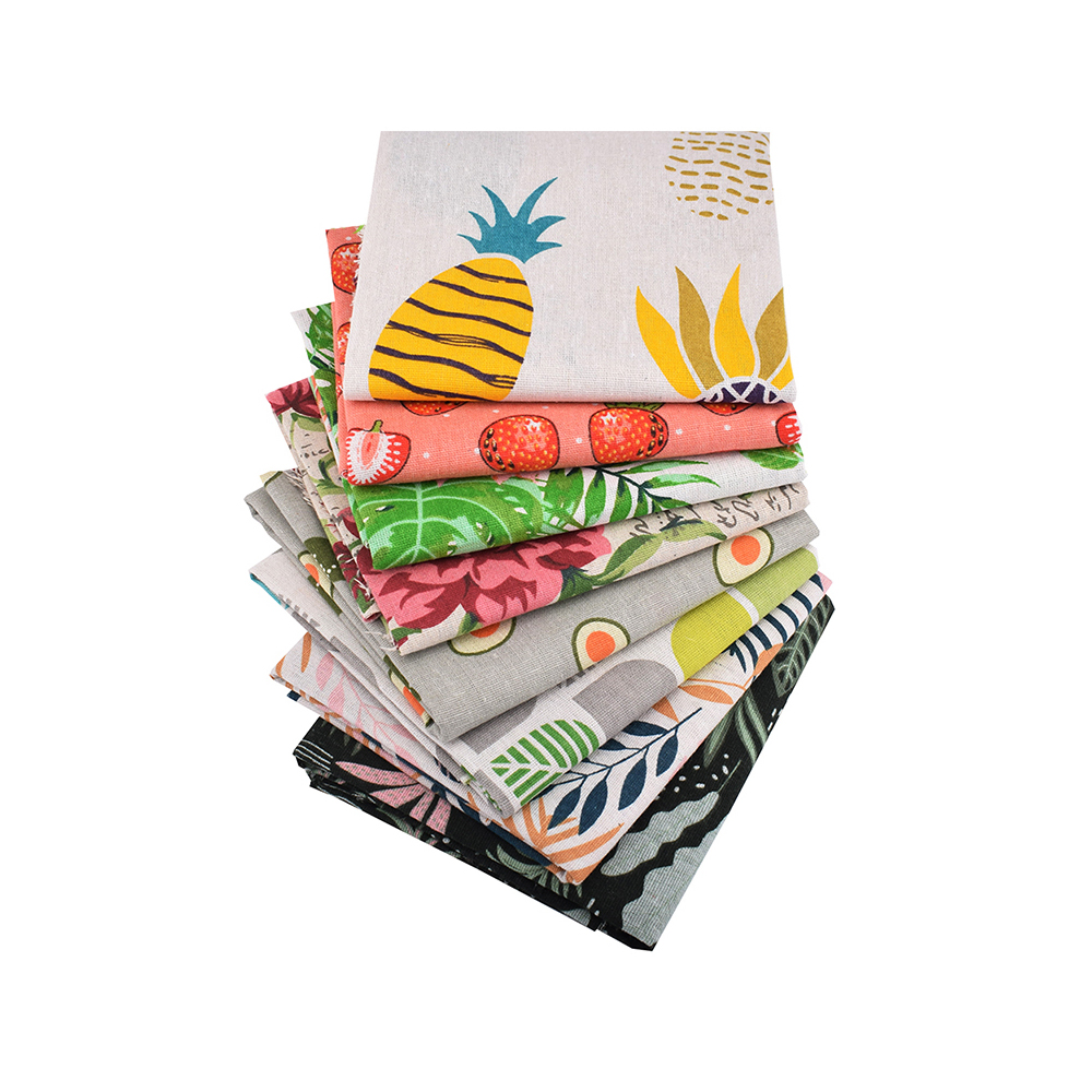 Sewing Geotextile Fabric - Chainho,Printed Cotton Linen Fabric,DIY Quilting Sewing