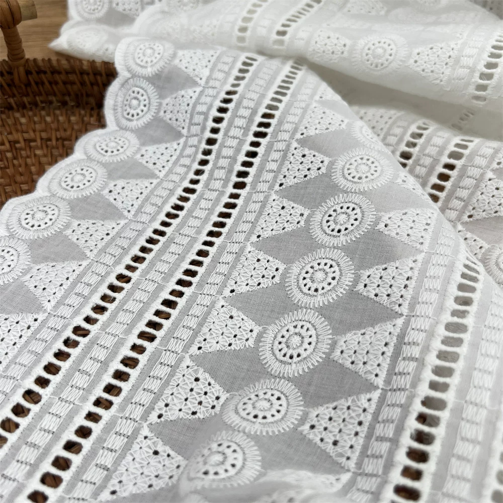 White Cotton Eyelet Embroidery - Sewing Eyelet Fabric review and price