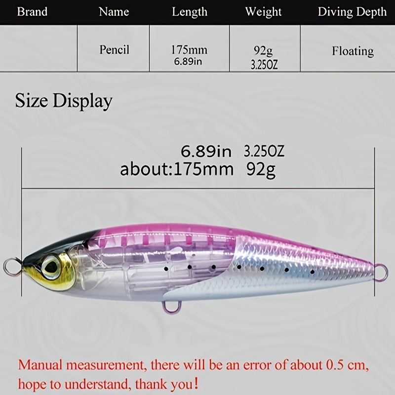 17.5CM 92G Floating Pencil Lur - Sewing Gt review and price