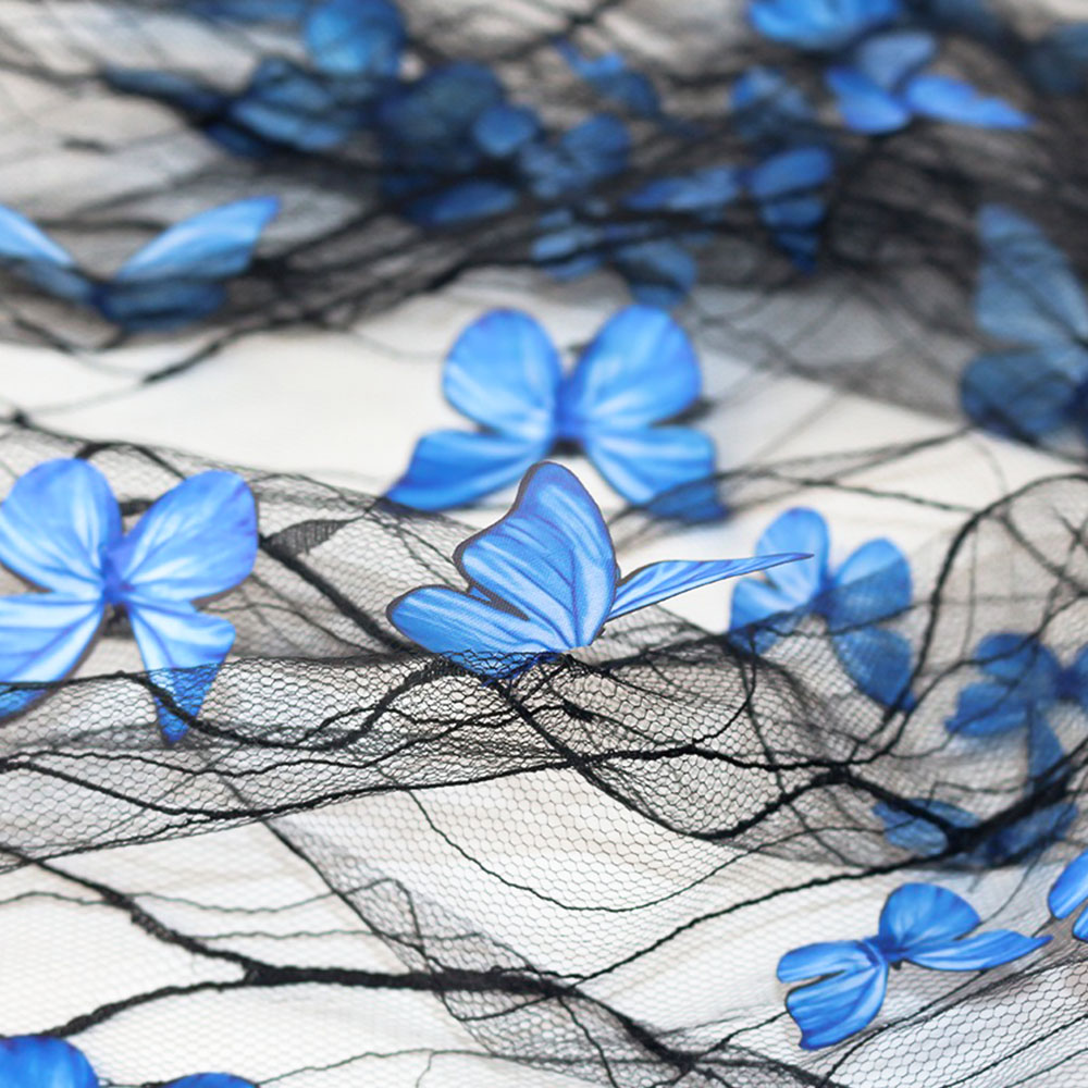 1Yard 3D Vivid Butterflies Lac - Sewing Embroidery Fabric review and price