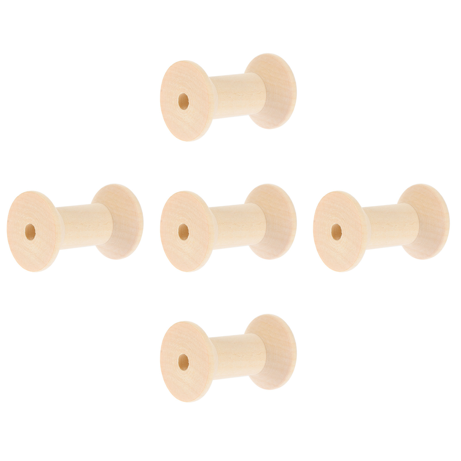 5Pcs Wooden Bobbins Smooth Pol - Sewing Knit review and price