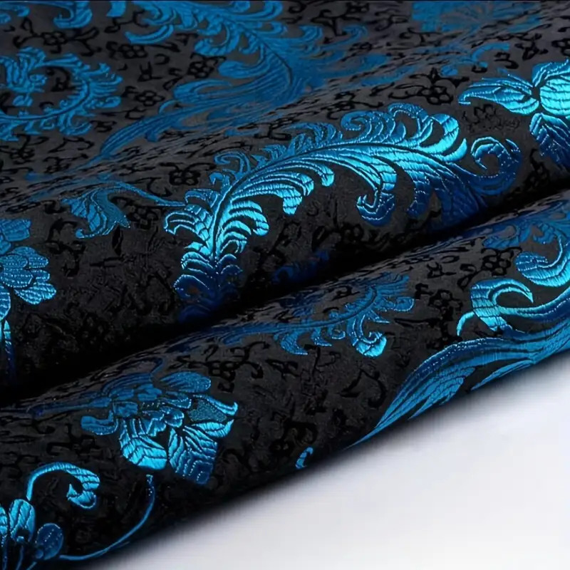 3D Blue Phoenix Tail Brocade F - Sewing Cloth review and price