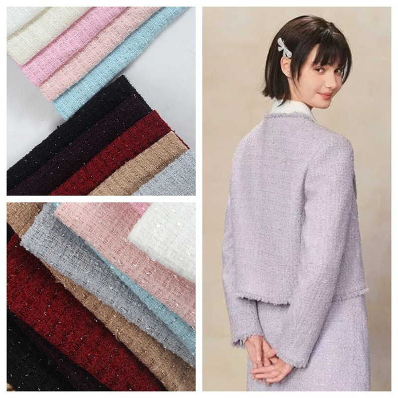 Plain Chenille Woven Tweed Fab - Sewing Tweed review and price